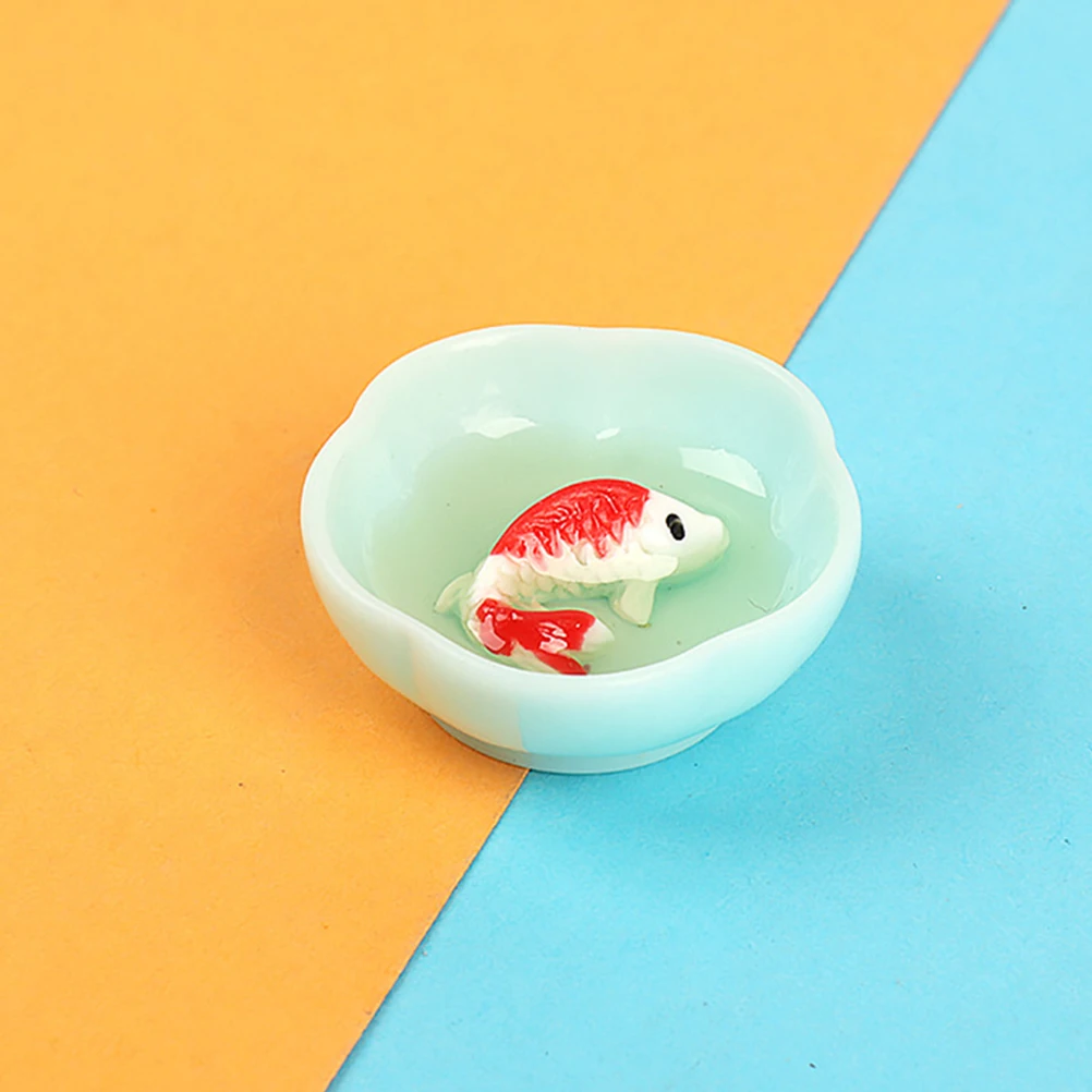 

15 Pcs Bubble Simulated Fish Bowl Ornament Baby Fake Resin Bob Miniature Figurines