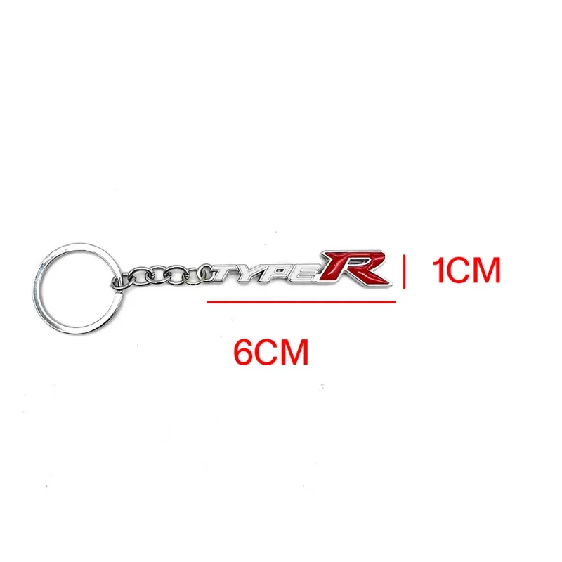 4 Colors Alloy Car Key Ring TYPE R Metal Keychain Durable Sport Modification Accessories For Civic Type R Owners