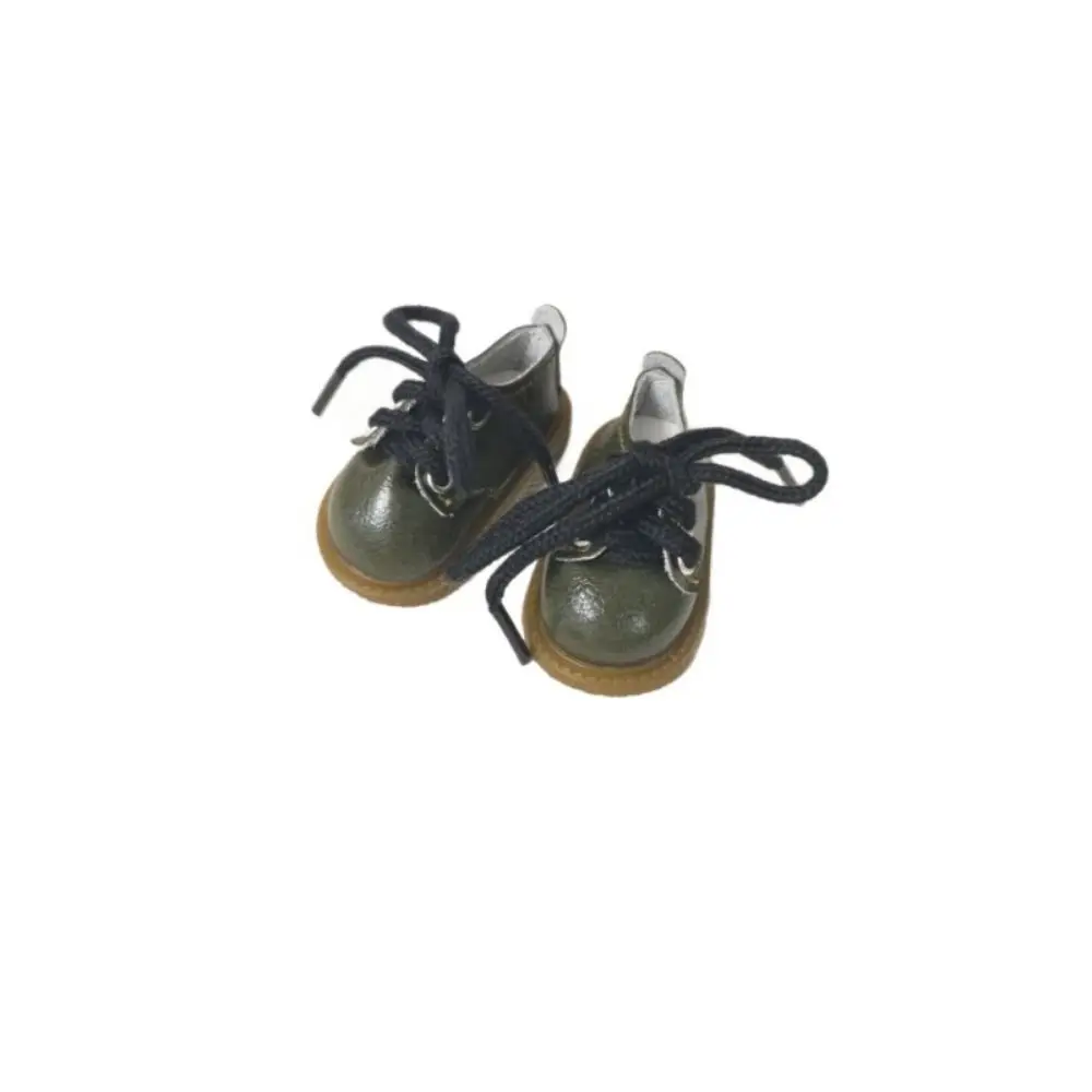 Multiple Colors 20cm Vintage Boots Cool Fashion Accessories 5*3*2.5cm Black/Red/White Styling Lace-Up Leather Shoes for 1/8