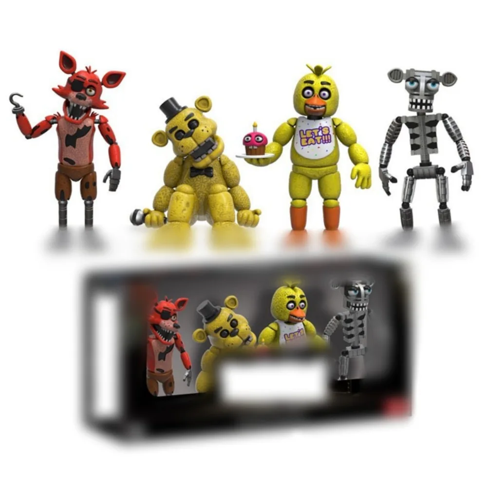 Funko Pop Five Nights At Freddy's Action Figures Toy Bonnie Chica Foxy Freddy Joint Mobility Model Doll Periphery Children Gift