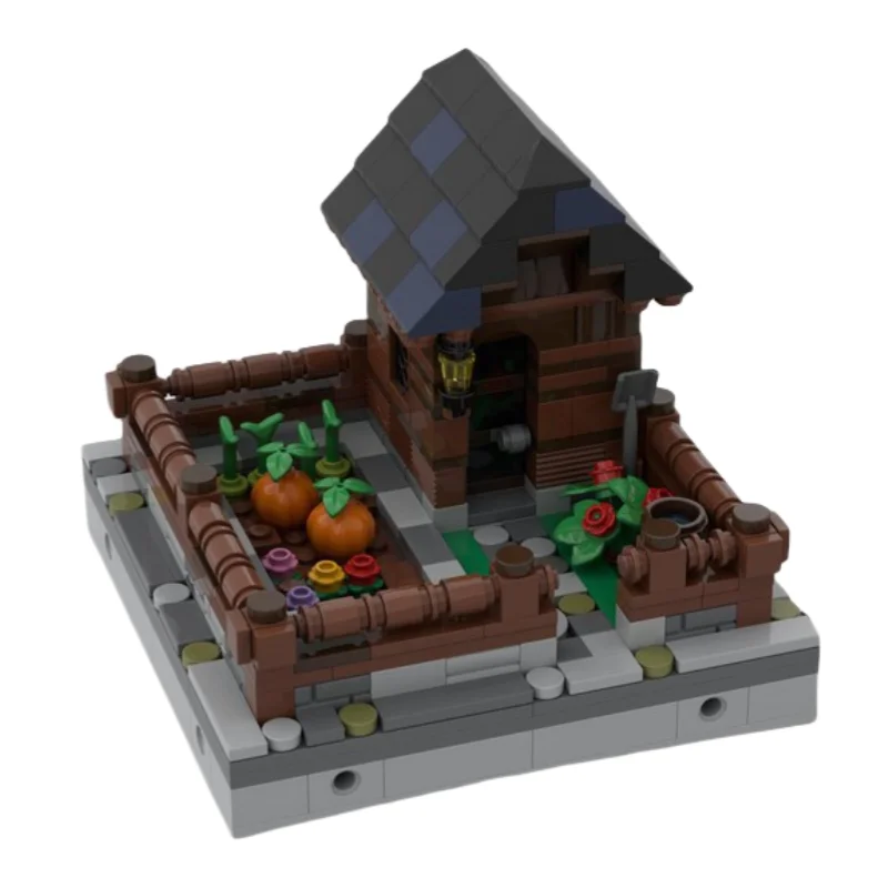 MOC building blocks toy Medieval Small Garden model 468pcs Creative holiday gift for all architecture lovers