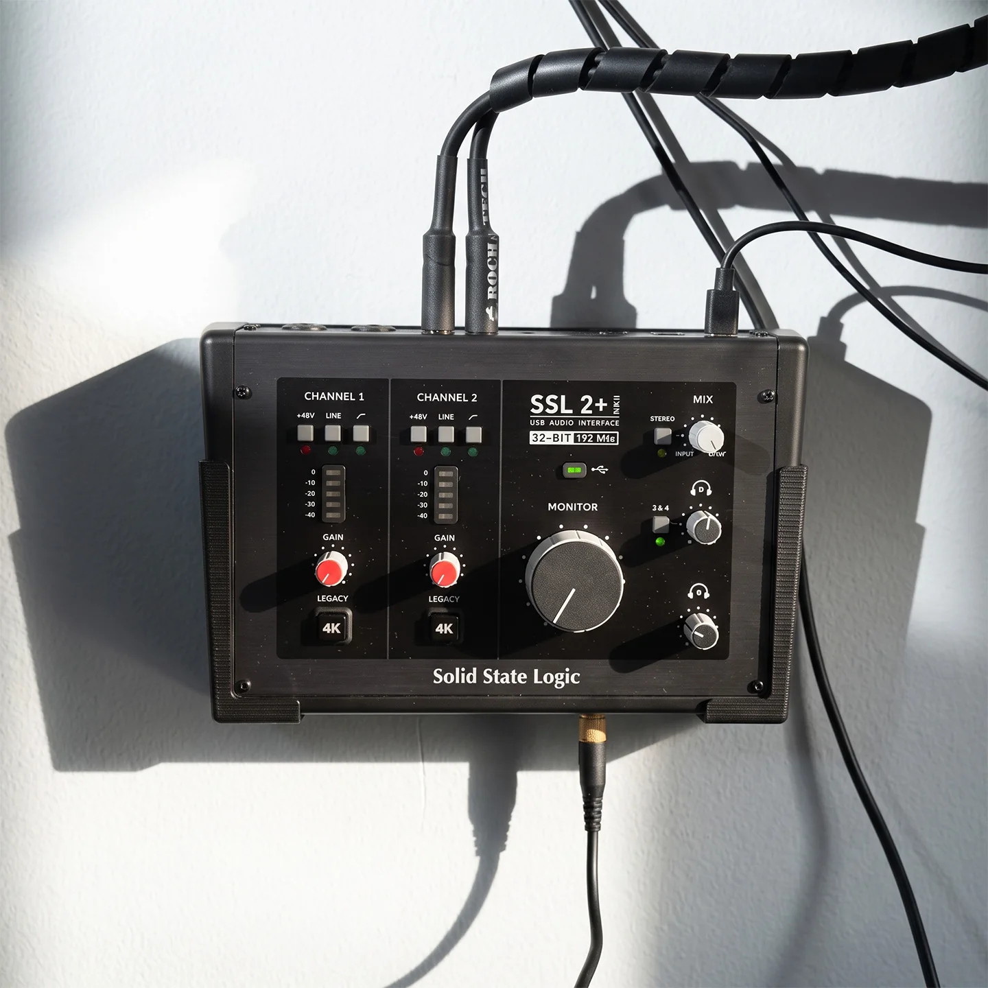 Wall/Under-Desk Mount for Solid State Logic SSL 2+ MKII