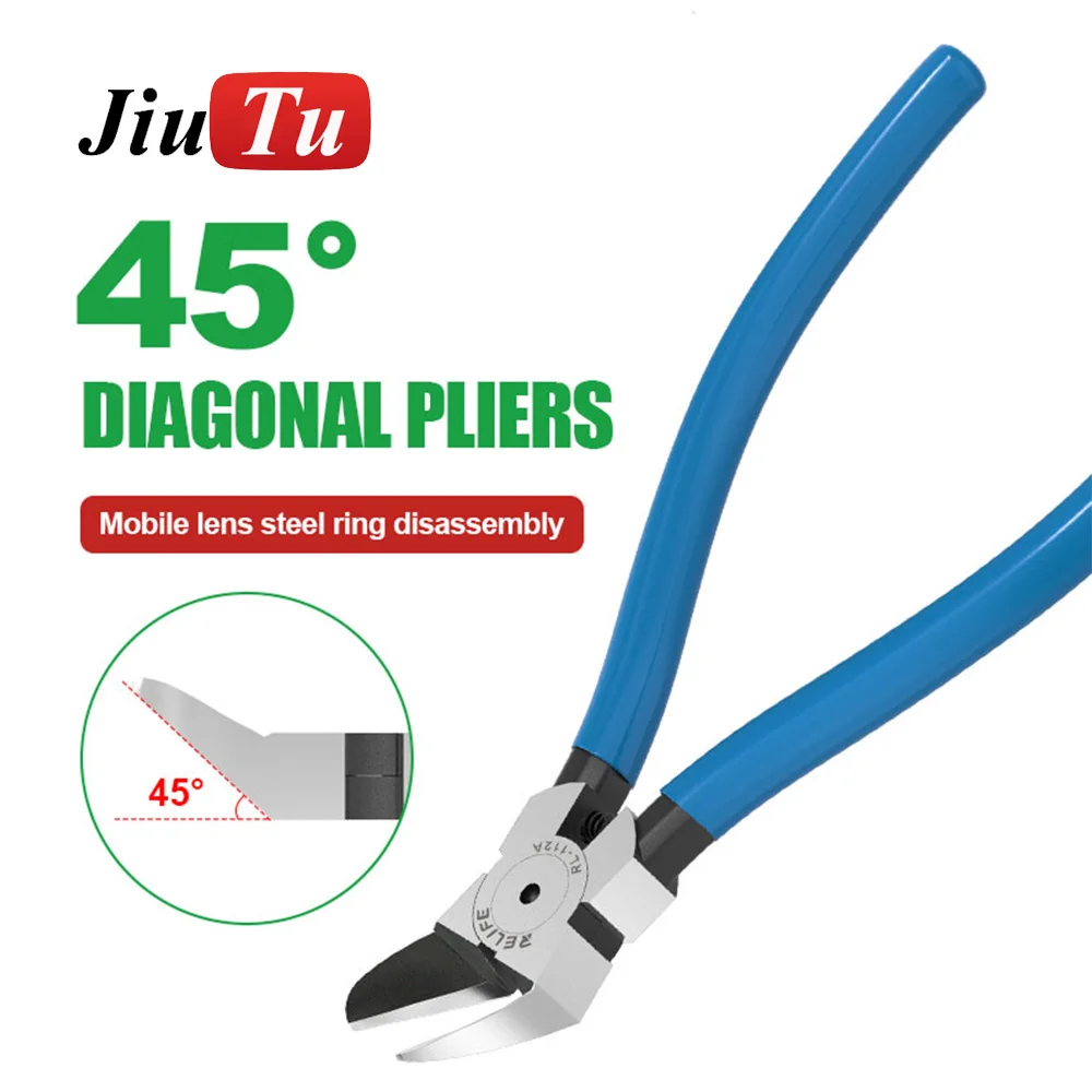 45° Electronic Repair High-precision Diagonal Pliers for Wire and Cable Equipment Repair and Cutting Tools