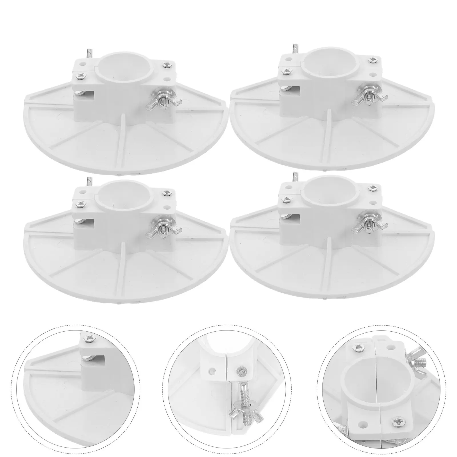 

4 комплекта прочных износостойких ПВХ-пластин для отвода воды, встраиваемые пластины, шаблоны для заливки, практичные для домашнего ремонта