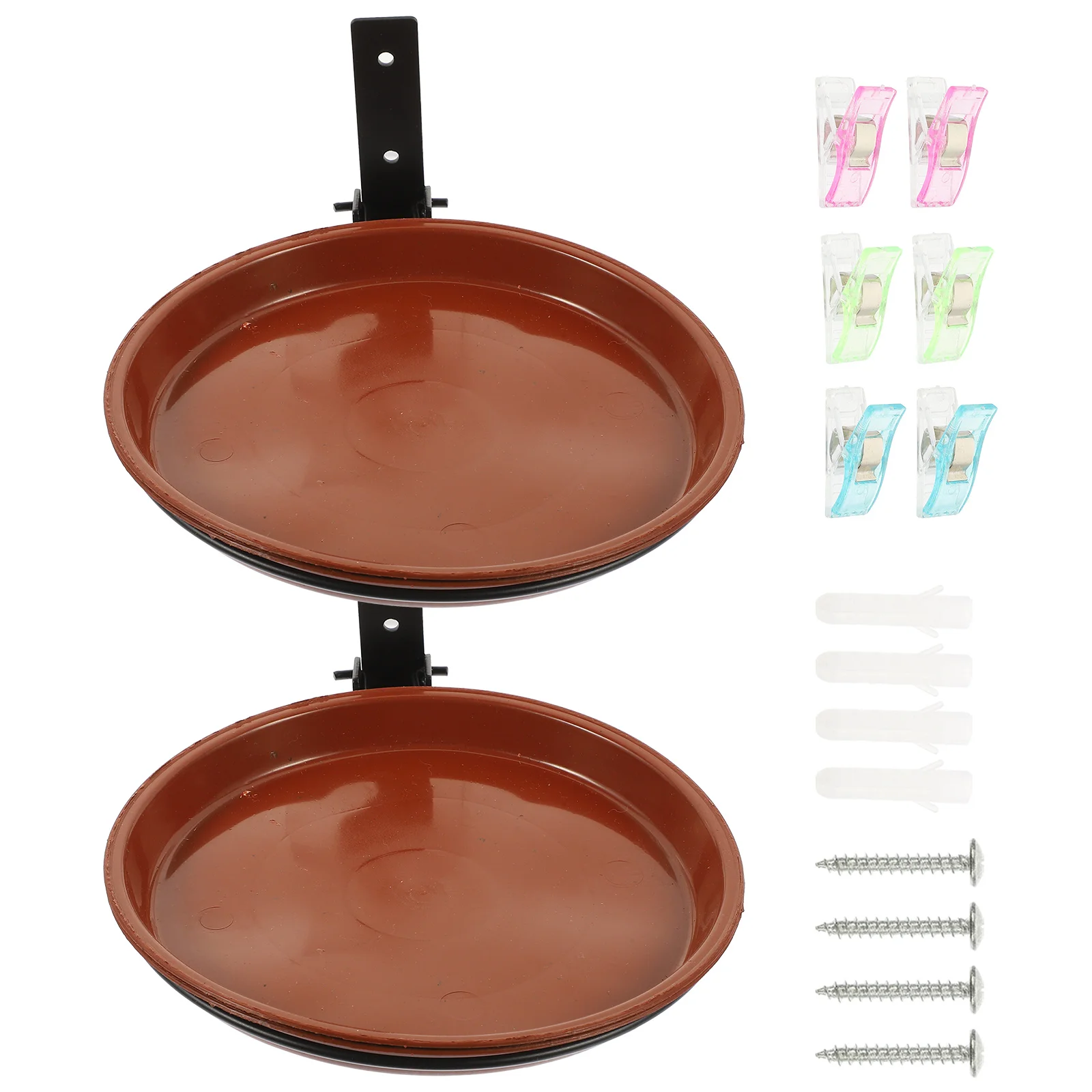 

Plastic Bird Set Durable Decorative Hanging Outdoor Garden Tray Bath Container Feeders Bird Feeder Supplies Pet Supplies