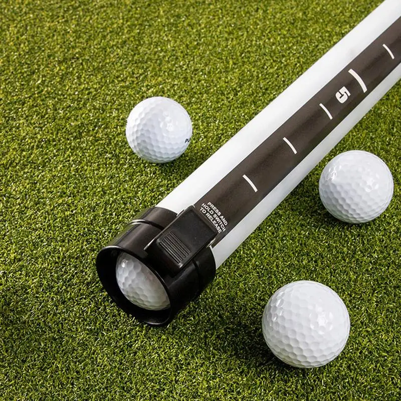 Portátil Golf Ball Picker, Ball Retriever, Golf Ball Pick Up Tube, Acessórios de golfe ao ar livre, Contém 21 Bolas