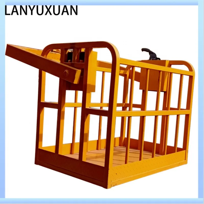 

Crane Boom Lift Basket Truck Car Support Man Working Steel Basket Frame Box Table Platform for High Sky Aerial Work