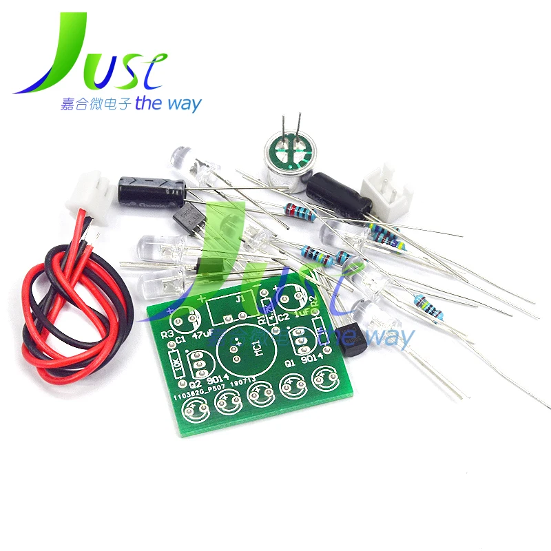 3V-5.5V Voice Activated Control Lamp LED Melody Light Module DIY Electronic Funny Kit Production Suite Learning PCB Laboratory