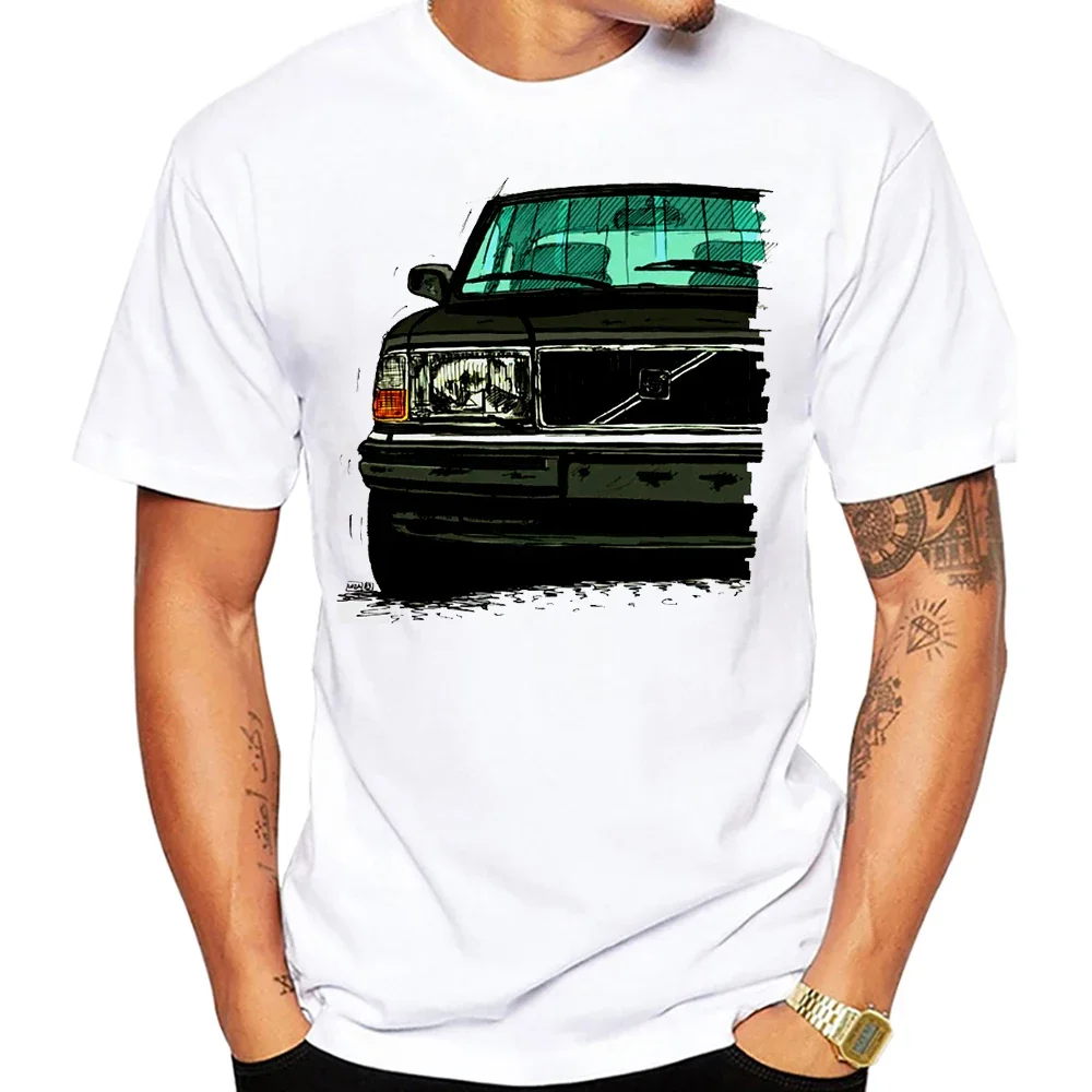 Old Classic Golden Volvoes 240 t-shirt modello anni \'90 estate uomo manica corta Hip Hop Boy magliette Casual Turbo vagons Car White Tees