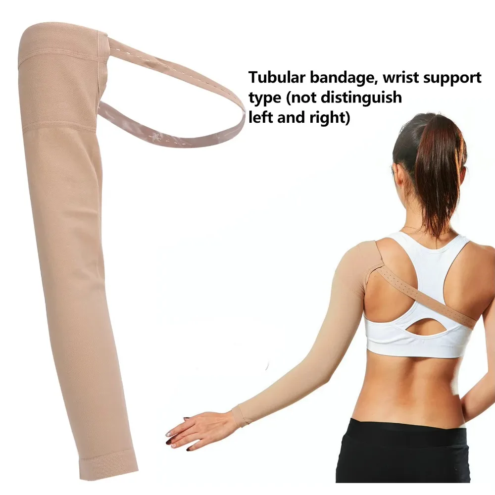 

Various Sizes Posture Corrector Post Mastectomy Compression Sleeve Elastic Arm Swelling Lymphedema Relief Sleeve Soft Fits Skins