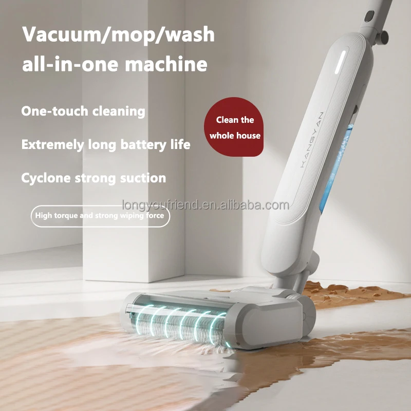 電動セルフクリーニングモップスクラバー、ホテルの床掃除用自動回転式モップ