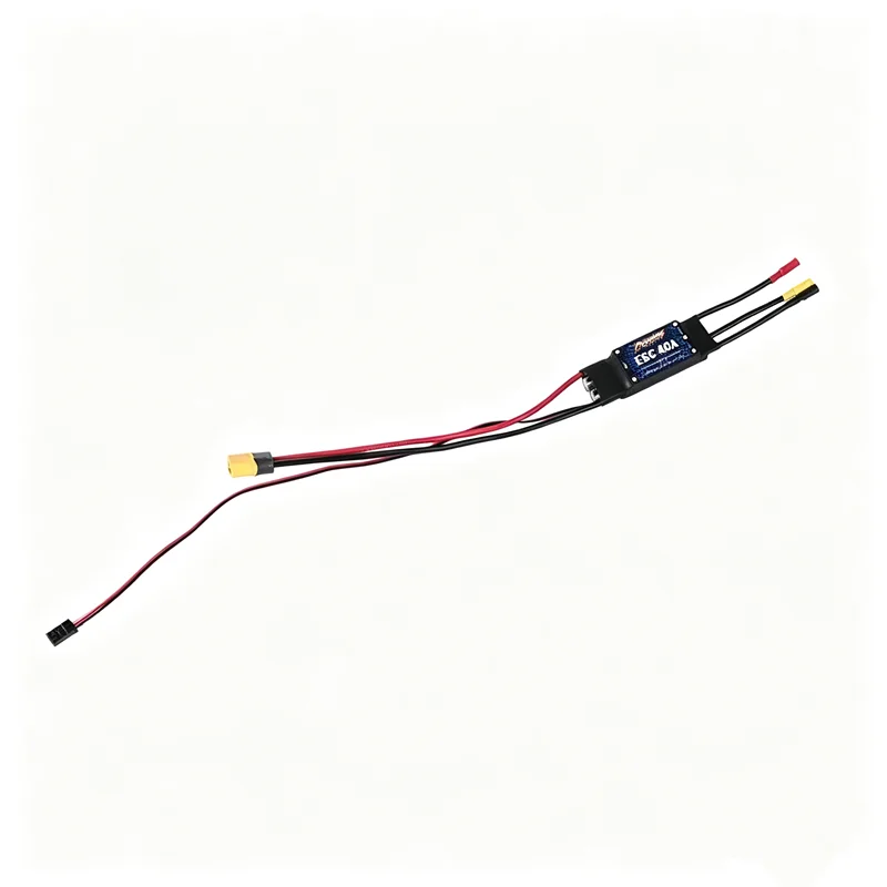 FMS Predator-40A RC Airplane Speed Controller, 40A Continuous / 55A Peak Current, 5V 3A BEC Fixed Wing ESC