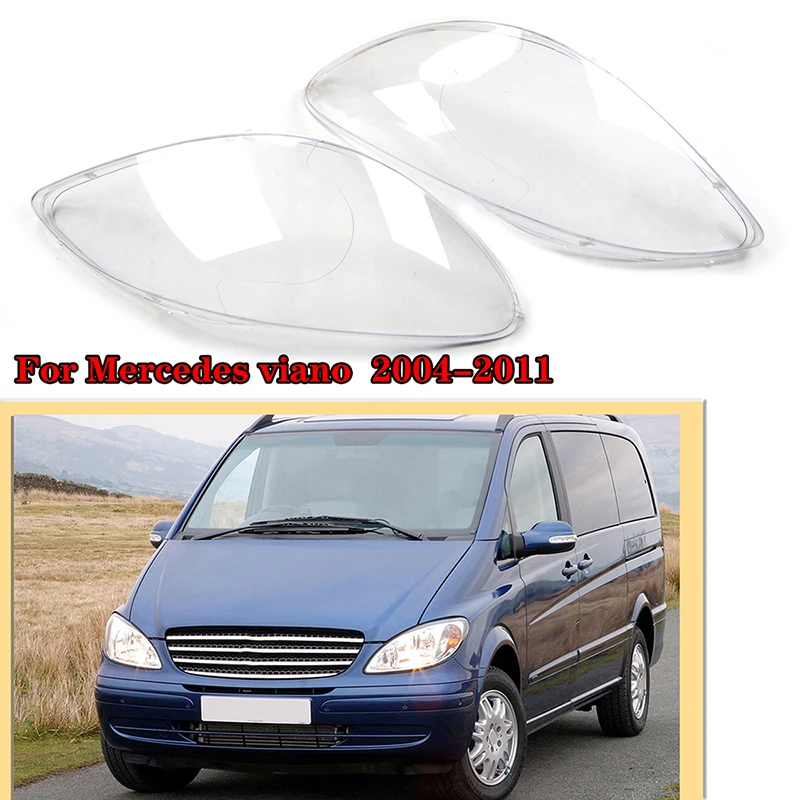 Rhyming Car Headlamp Shade Headlight Clear Lens Shell Cover Fit For Mercedes-Benz Viano 2004 - 2011 Replaceable Accessories