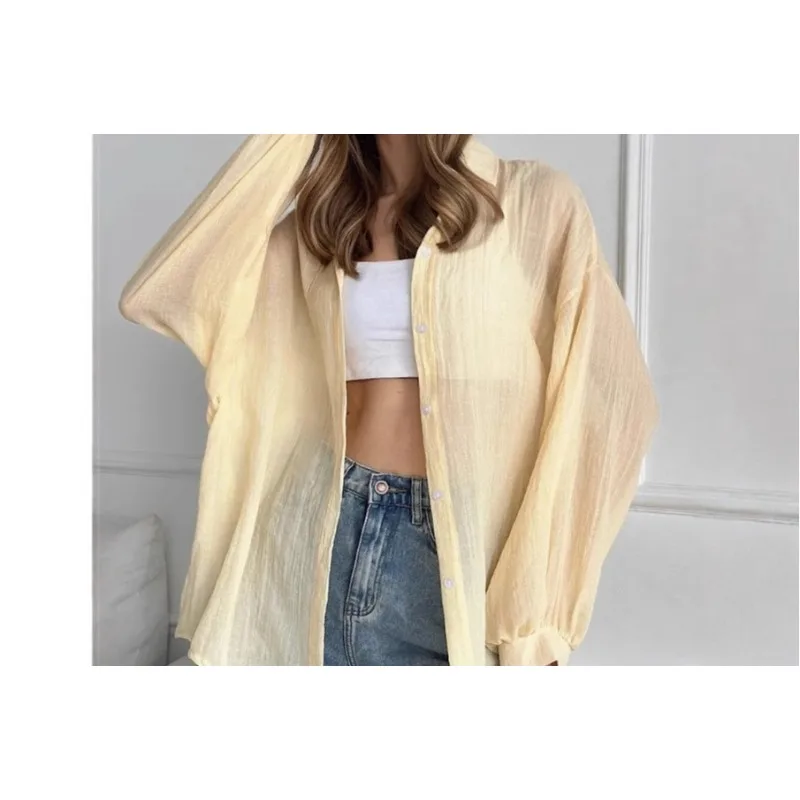 

Spring and Summer Casual Single-breasted Women's Shirt