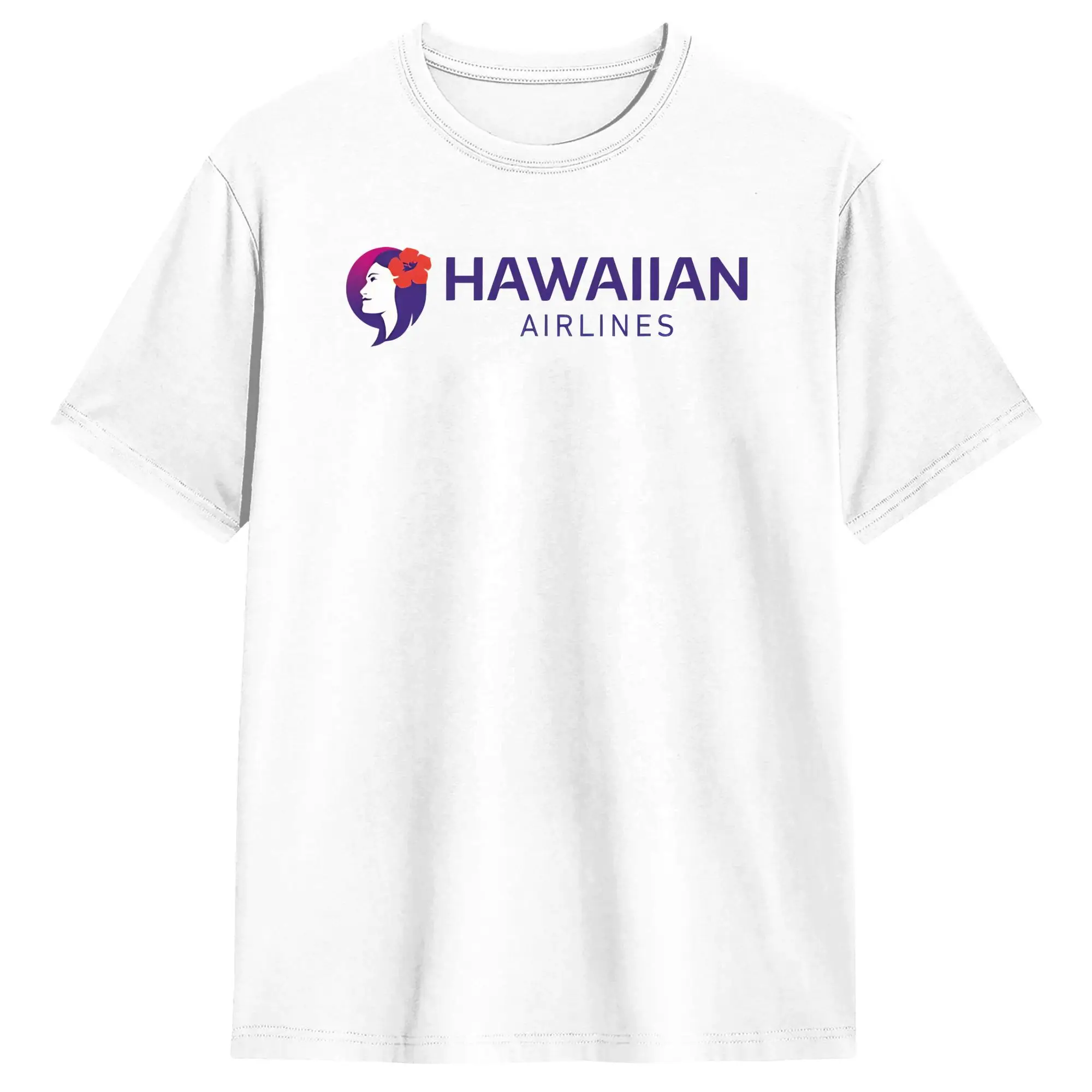 Vintage T Shirt Summer Hawaiian Airlines Travel End Of Southern Fashion T-Shirts Cotton Tee Shirt for Men's Short Sleeve Clothes