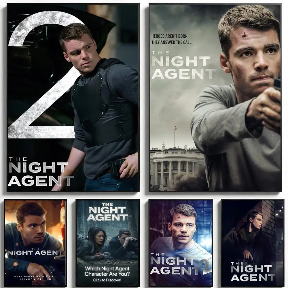series The Night Agent Poster Poster HD Printing Fresh Elegant Style Wall Art Home Decor For Living Room Bedroom Gift