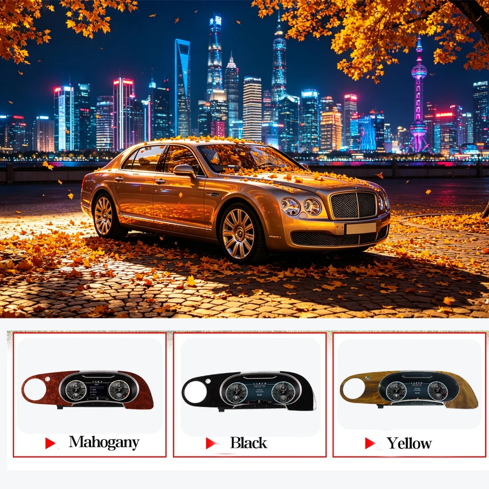 Digital Instrument Cluster For Bentley Flying Spur Continental GT 2005-2012 CarPlay Speedometer Dashboard Virtual Cockpit