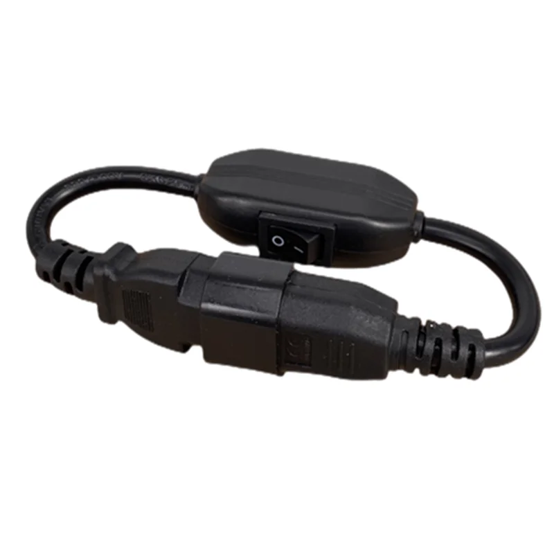 C14-C13 Extension Power Cord, IEC 320 C13 Female to C14 Male with 10A On/Off Switch Power Adapter Cable