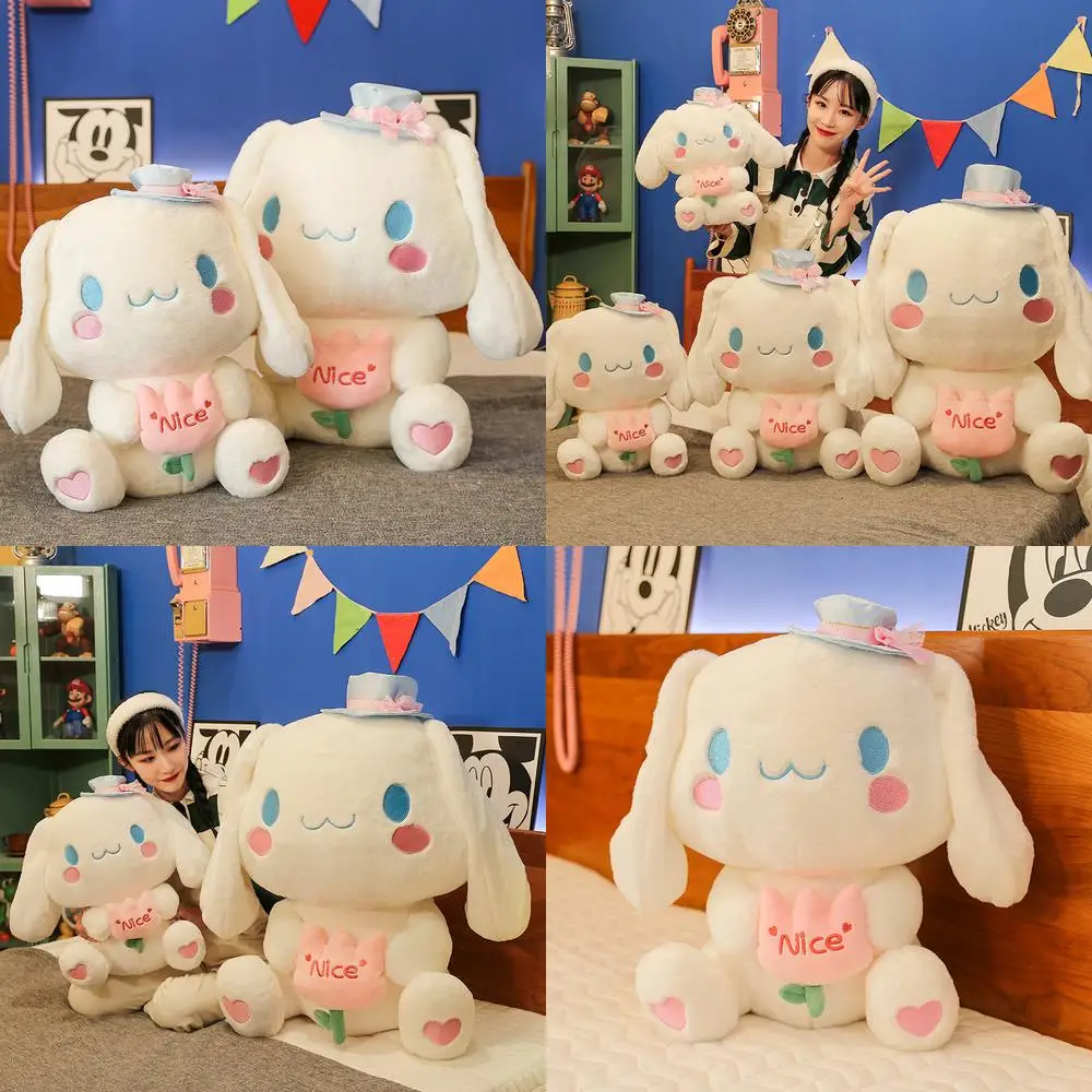 

Kawaii Cinnamoroll плюшевая игрушка Sanrio мягкая кукла подушка милый детский подарок на день рождения для детей плюшевые мягкие игрушки