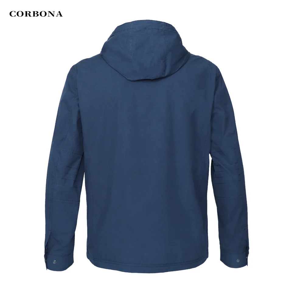 CORBONA 2024 Jacket Outdoor Sports Waterproof Business Leisure Multi-function Multi-pocket Long Sleeve High Quality Windbreaker