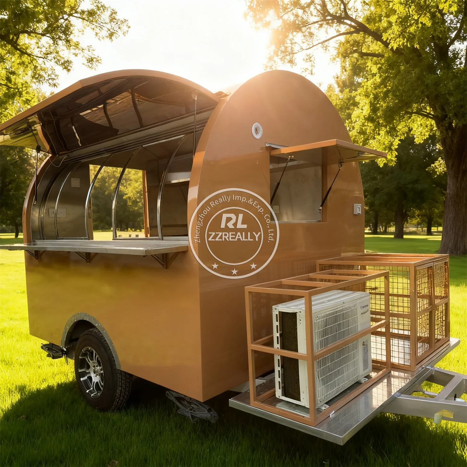 

Street Ice Cream Cart BBQ Catering Trailer Street Fast Food Truck Fully Equipped Mobile Food Trailer With Kitchen