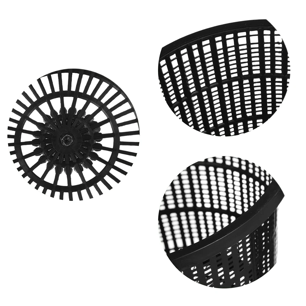 5pcs Plant Net Pot 8.3in Large Aquatic Plant Mesh Net Pot Plastic Flower Basket Grow Pot Net Basket Holder Vegetable Nursery Cup