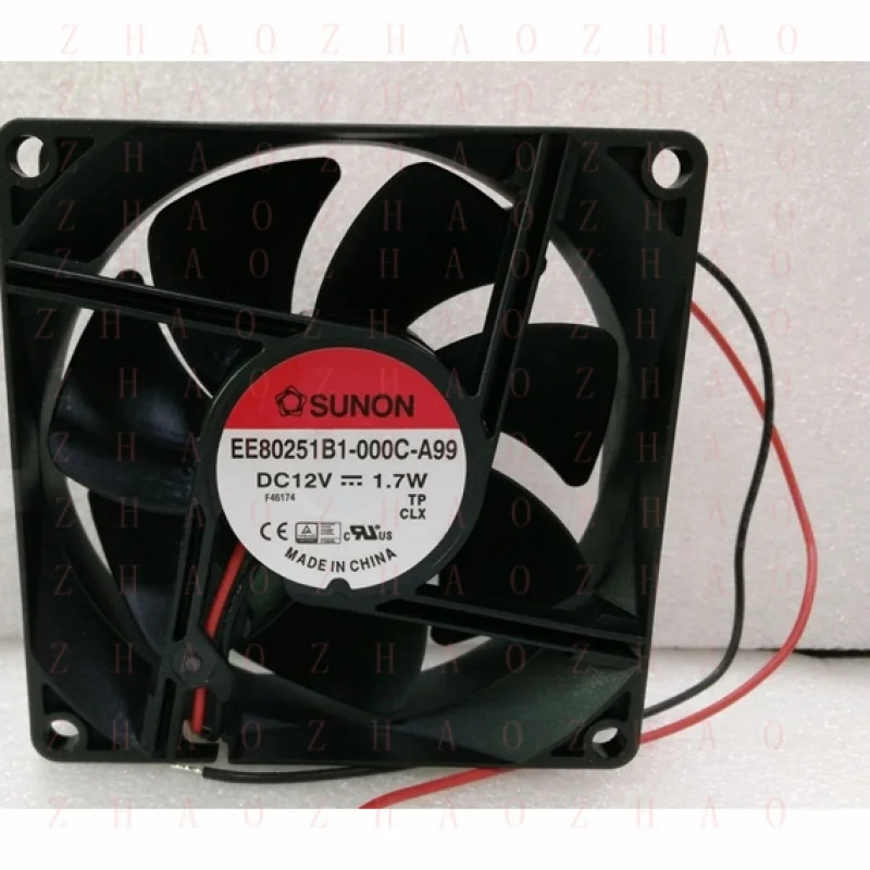 

L+ FOR SUNON ME80251B1-000C-A99 Cooling Fan DC12V 1.7W 2-Wire