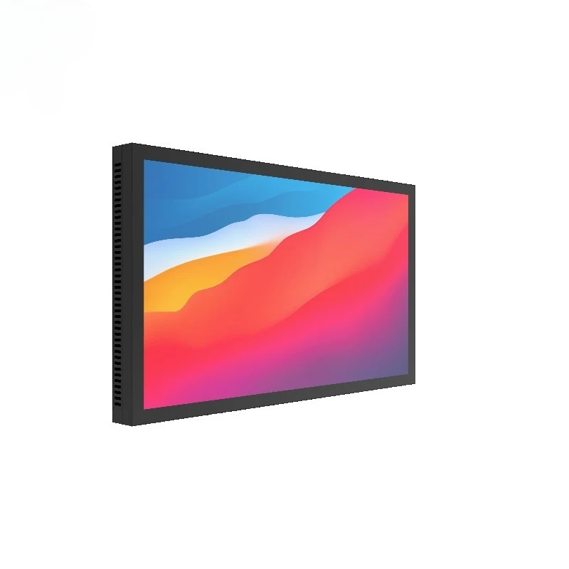 Outdoor wall-mounted LCD 3000nits with optical fit, electronic signage LCD touch screen