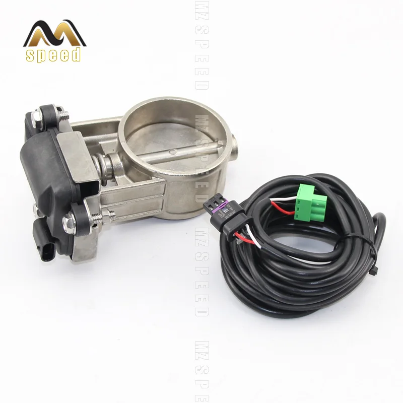 Car attachment Electric exhaust valve 63mm 76mm tailpipe muffler modified for exhaust pipe sound wave regulation