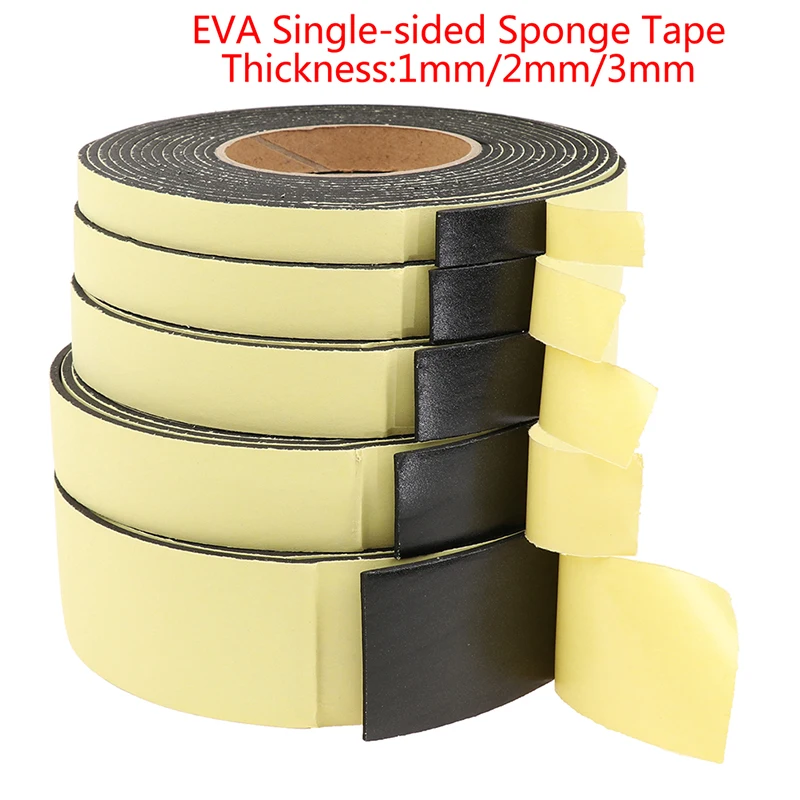 【S】5M EVA Sponge Foam Adhesive Strong Sealing Shockproof Cushioning Tape