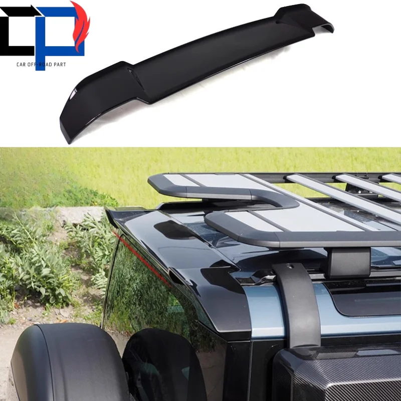Alerón de ala trasera Defender compatible con Land Rover 90/110/130 2020-2024, alerón de techo trasero de aspecto urbano, Material ABS con pintura Defender Rea
