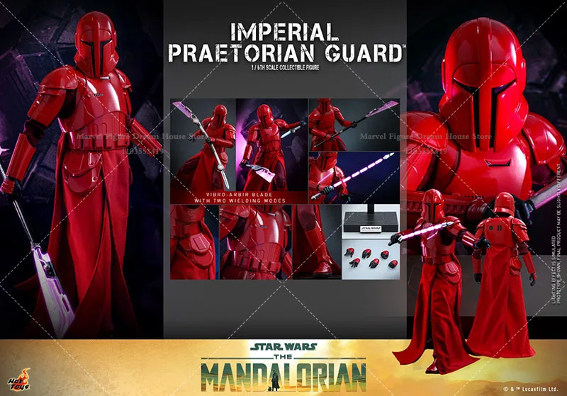 Oryginalny HOTTOYS HT TMS108 Figurka kolekcjonerska Star Wars Mandalorian Imperial Guards w skali 1/6, około 30 cm, męski, pełny zestaw, figurka akcji S