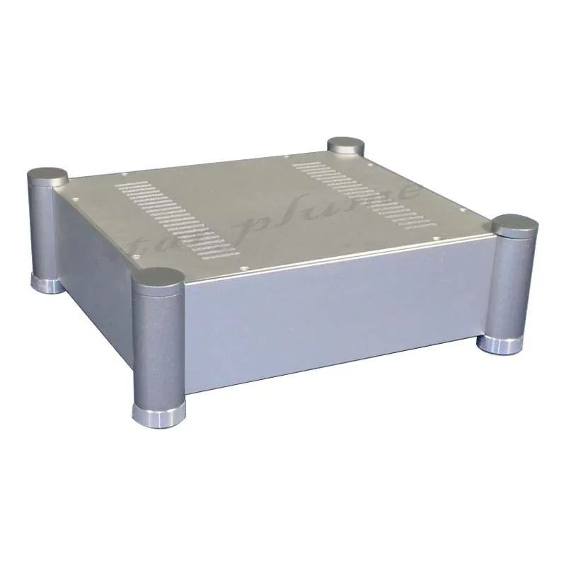 CJ145-carcasa de aluminio para máquina de tubos, preamplificador, chasis amplificador (355x313x119)