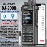 BAJETON BJ-9000 GPS APRS Walkie Talkies 10W CB 27Mhz CB/SSB/HF Receive Bluetooth Programming NOAA ShortWave For RT-950 Ham Radio