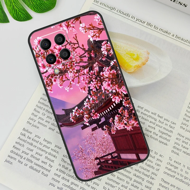 Cherry Blossom Case For Samsung Galaxy M12 M13 M14 M22 M32 M52 M11 M21 M31 M23 M33 M53 M20 M34 M54 Fundas