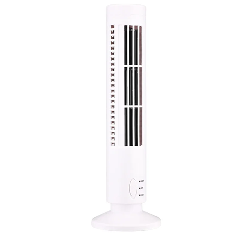 Ventilador de Torre USB sin aspas, ventilador eléctrico, Mini aire acondicionado Vertical, ventilador de pie sin aspas, blanco, nuevo