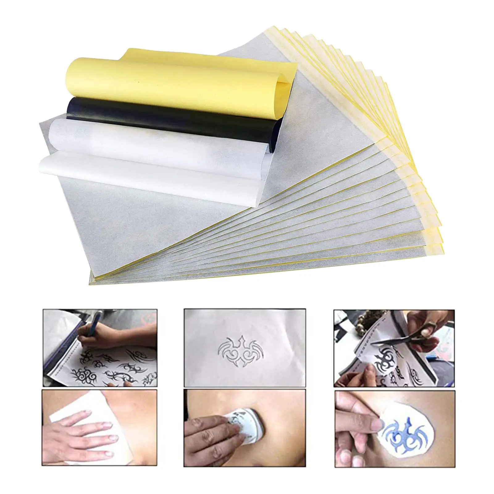 100pcs Transfer r, 4 Layers Thermal Stencil Transfer Supplies