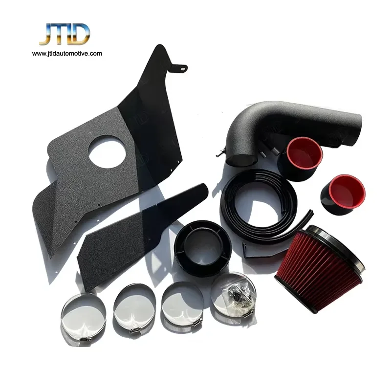 JTLD Performance for Ford Mustang GT 5.0L V8 2015-2017 Car Auto Pacing Parts Aluminum Turbo Cold Shield Air Intake Filter