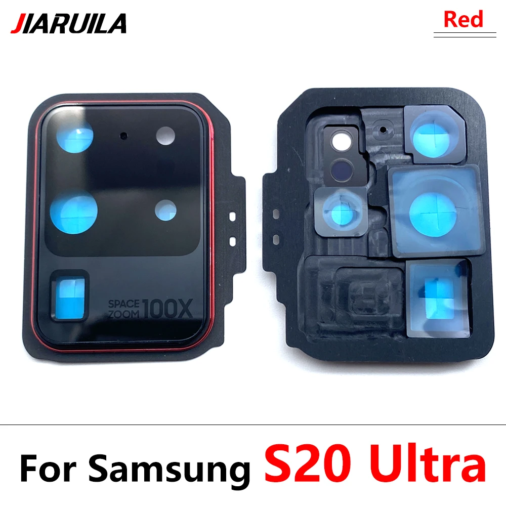 Neue Für Samsung S20 Ultra S20 Fe S20 Plus S20 Reparatur Ersetzen Zurück Kamera Glas Objektiv Abdeckung mit Rahmen Halter ersatz Teil – Detail 15