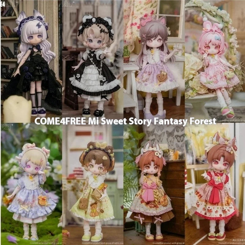 Original come4free minty fantasia floresta misteriosa bjd caixa cega 12poinr estatuetas de ação móveis modelo boneca menina presentes surpresa