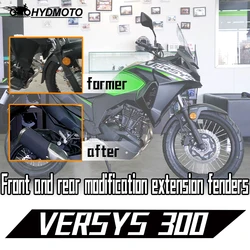 For Kawasaki Versys 300X Versys X300 X 300 17-2021  Motorcycle Accessories Front Rear Fender Hugger Extension Mudguard Extender
