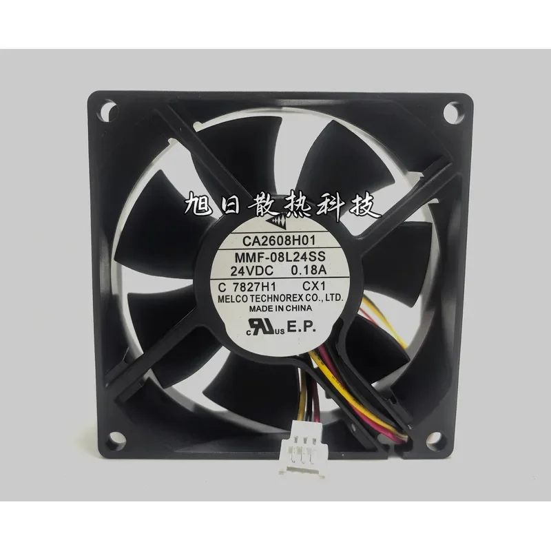 for Mitsubishi MMF-08L24SS CA2608H01 24V 0.18A 8025 8CM Three-wire Inverter Cooling Fan