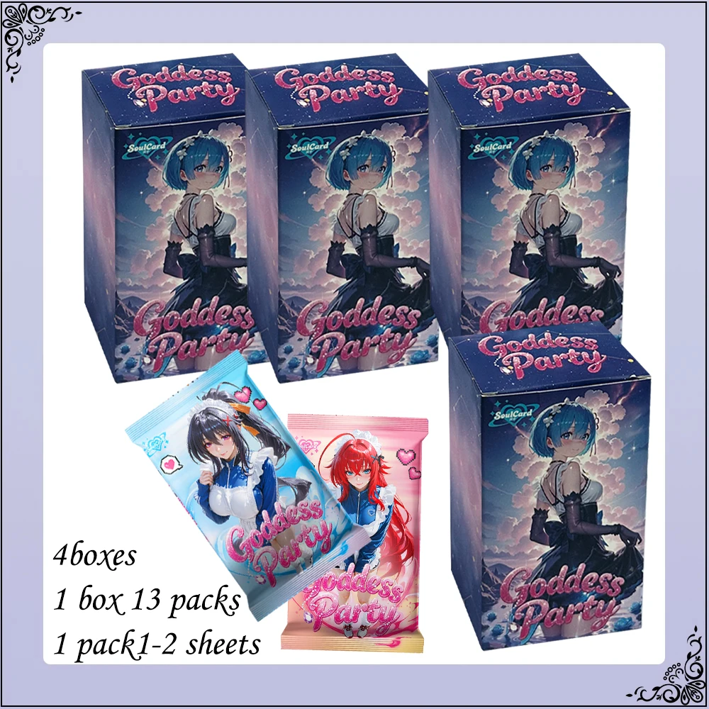 SoulCard Goddess Party Booster Box: Goddess Story Waifu CCG-Karten, Sammelbare Tauschkarten für Mädchen