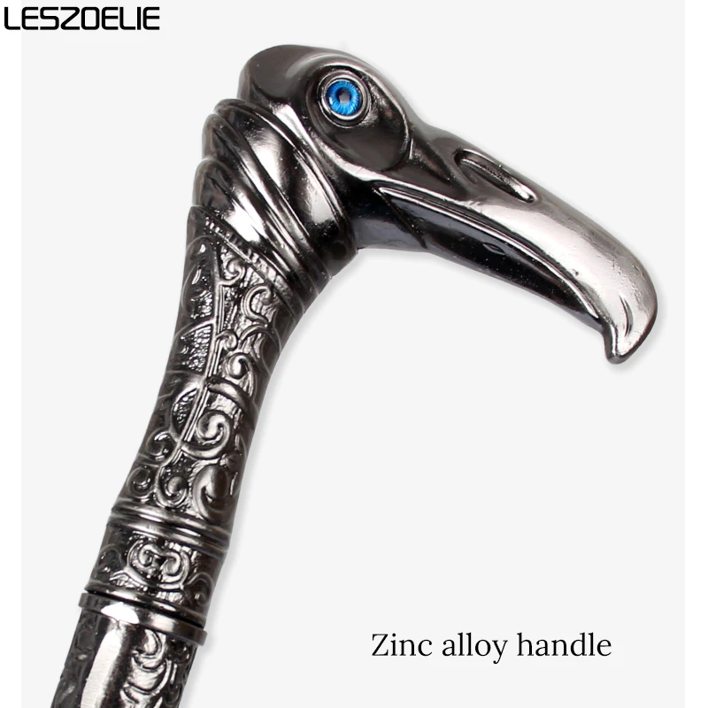 Серебряная голова орла с голубыми глазами, трость для мужчин, элегантная винтажная модная декоративная палочка для вечеринки, женские элегантные трости