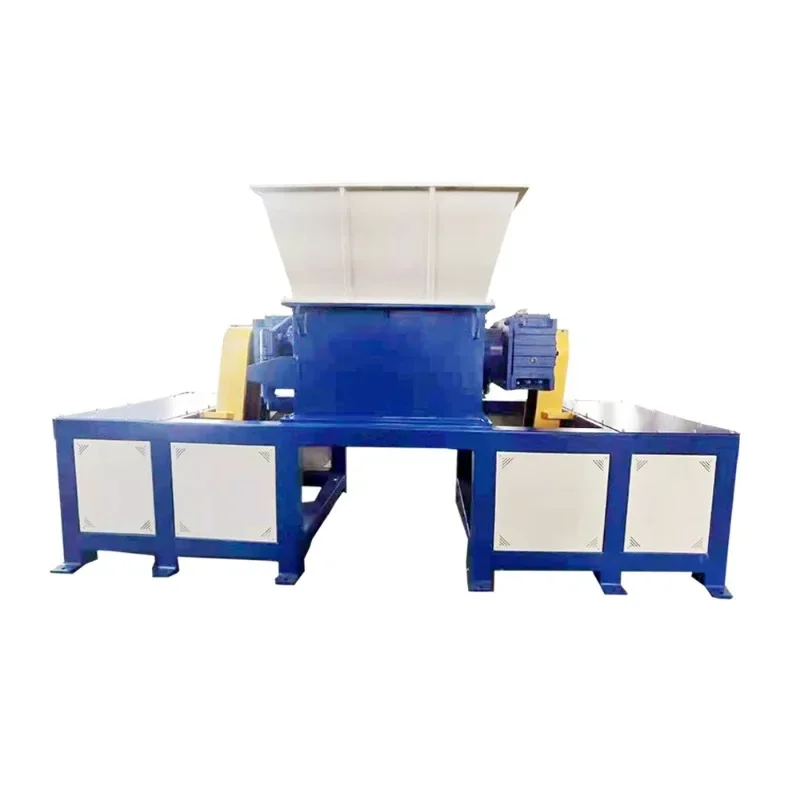 Twin Shaft Shredder Machine Tyre Rubber Shredder Machine