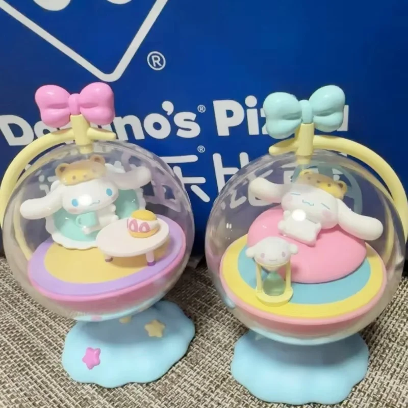 

Sanrio Cinnamoroll Spin Around The Planet Series слепая боксфигурка Kawaii аниме коллекция модель статуя куклы подарок на день рождения для девочек