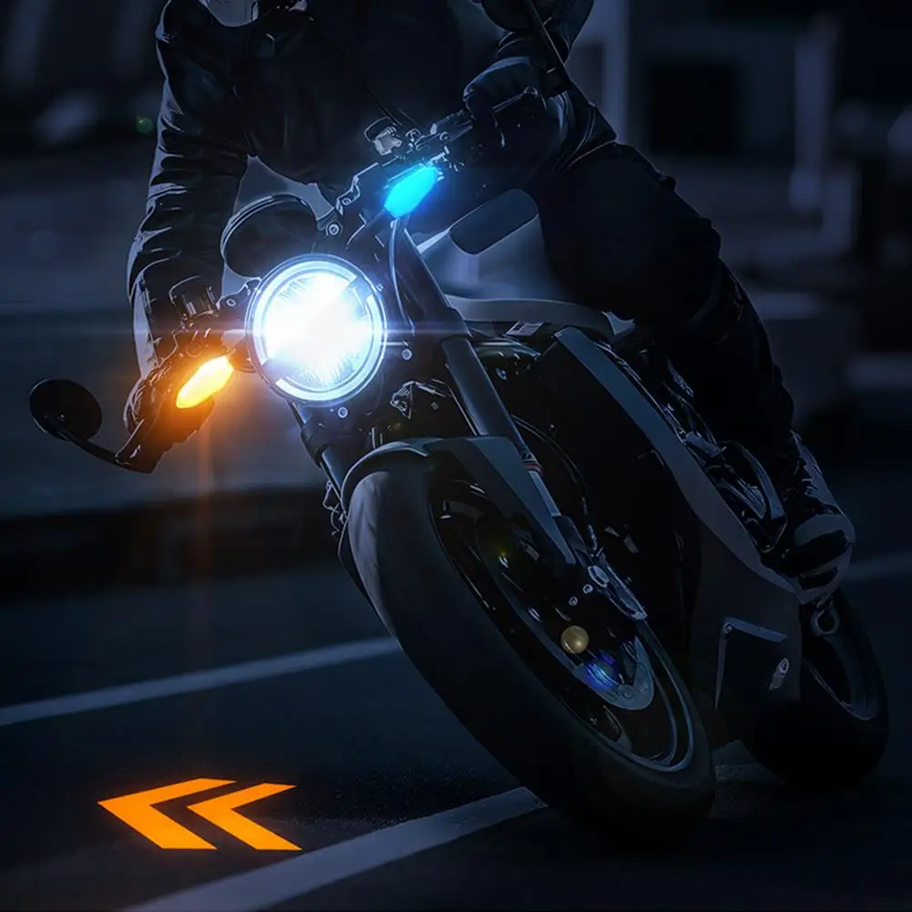 Motorcycle Projection Turn Signal Electric Vehicle Colorful Atmosphere LED Atmosphere Turn Signal High Brightness Warning Light
