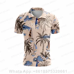 Men's Fashion Printed Polo Shirts Summer Short Sleeve Breathable Outdoor Golf Shirts F4 Racing Shirts Casual Quick Dry T-shirt