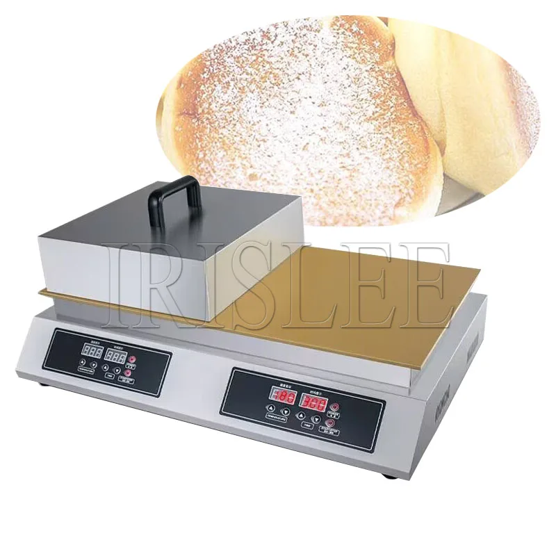 Commercial Double Head 110V 220V Souffle Maker Snacks Machine Copper Pan Rapid Heating Fluffy Pancake Baker Souffler Machine