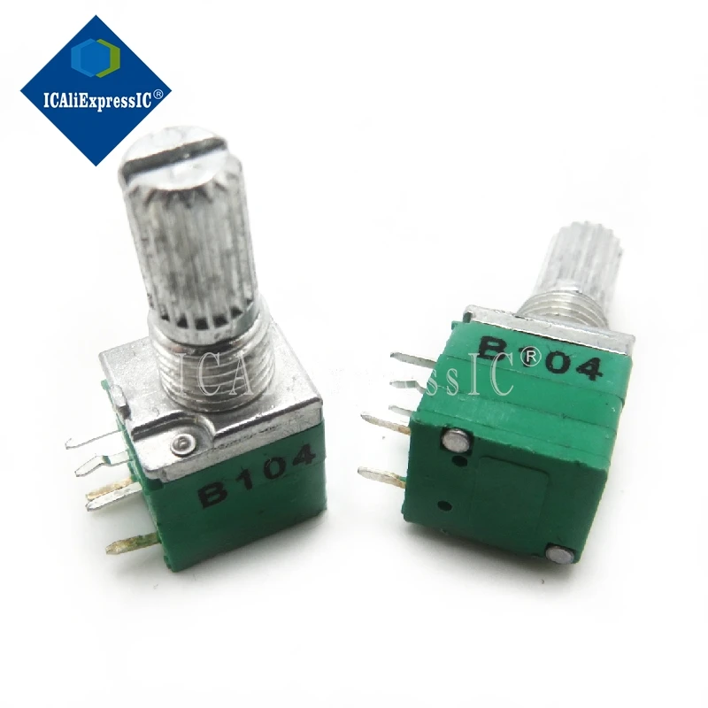 5pcs/lot RV097NS 1K 5K 10K 20K 50K 100K 500K with a switch audio 5pin shaft 15mm amplifier sealing potentiometer In Stock